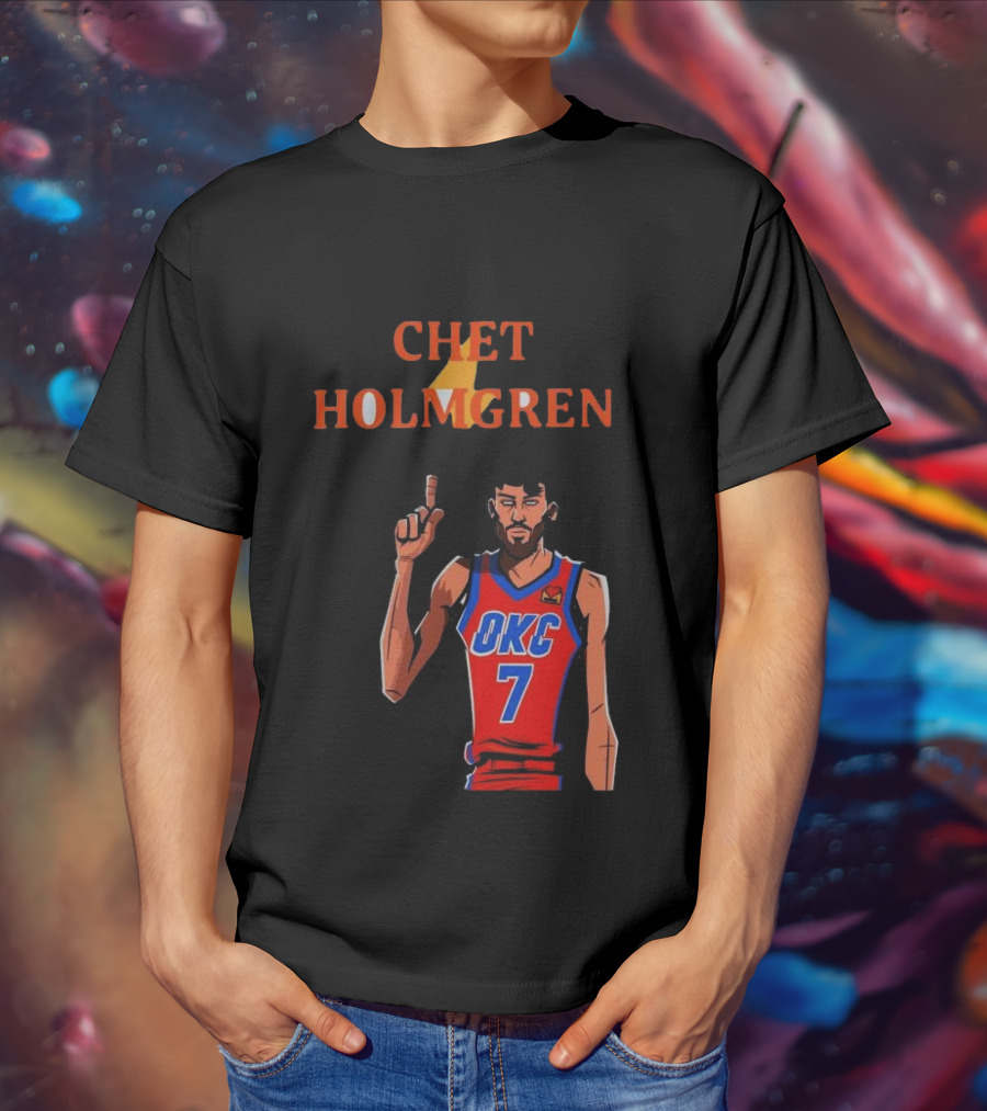 Chet Holmgren OKC Thunder Number 7 NBA Player T-Shirt