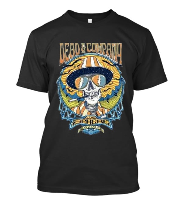 Dead And Company Live Sphere Las Vegas Sun Hat Skull T-Shirt