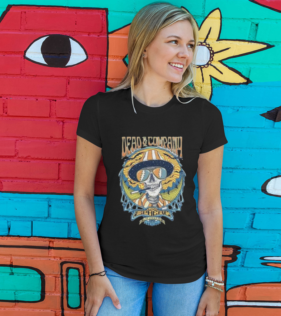 Dead And Company Live Sphere Las Vegas Sun Hat Skull T-Shirt