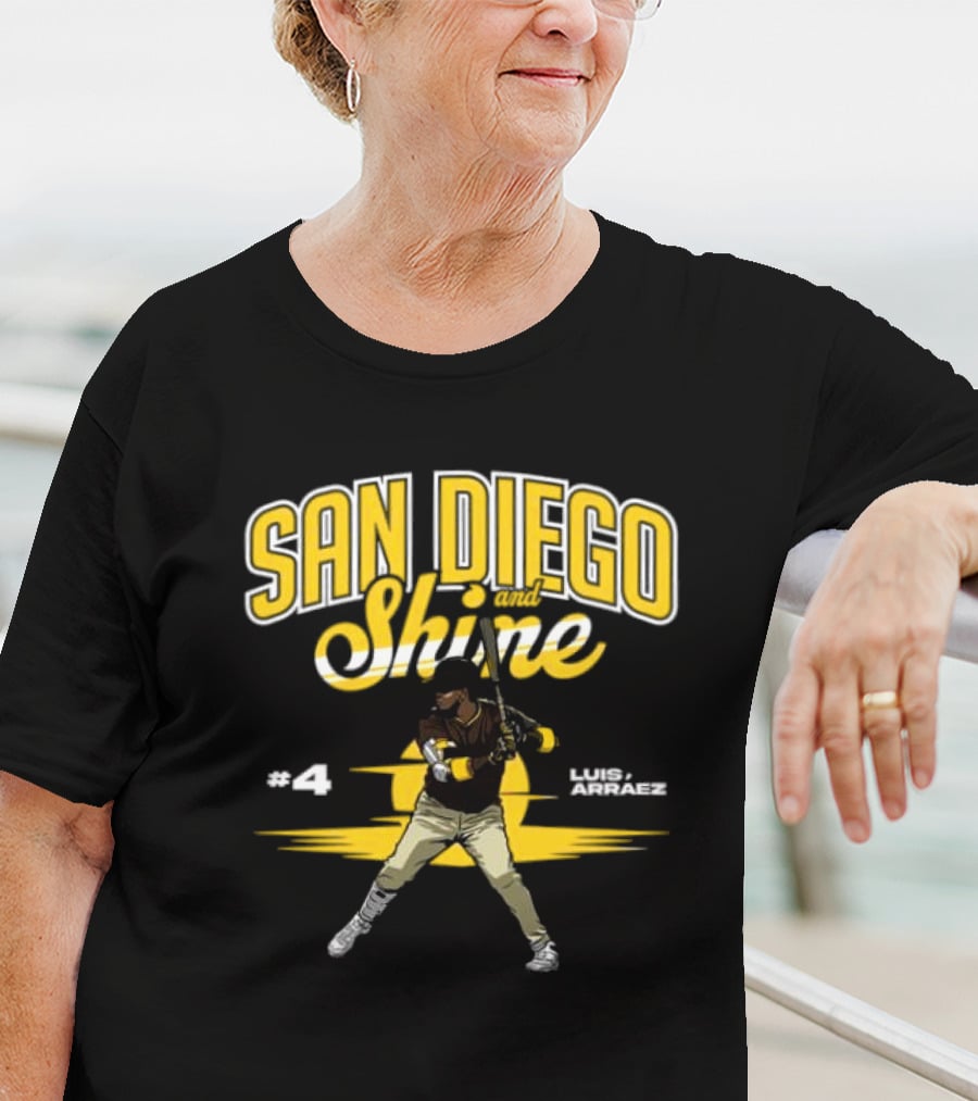San Diego And Shine Luis Arráez #4 Baseball Player T-Shirt