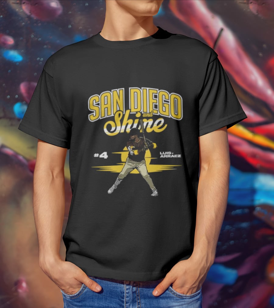 San Diego And Shine Luis Arráez #4 Baseball Player T-Shirt
