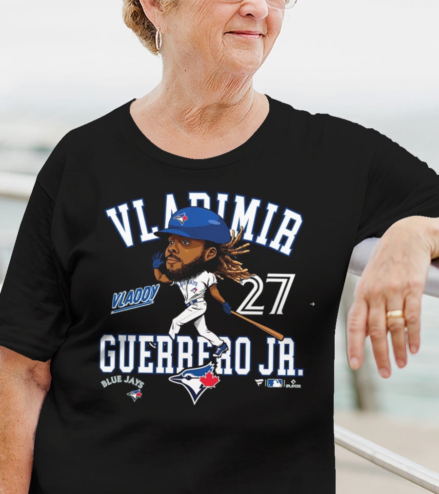 VLADIMIR GUERRERO JR. VLADDY 27 TORONTO BLUE JAYS CARICATURE BLUE JAYS T-Shirt