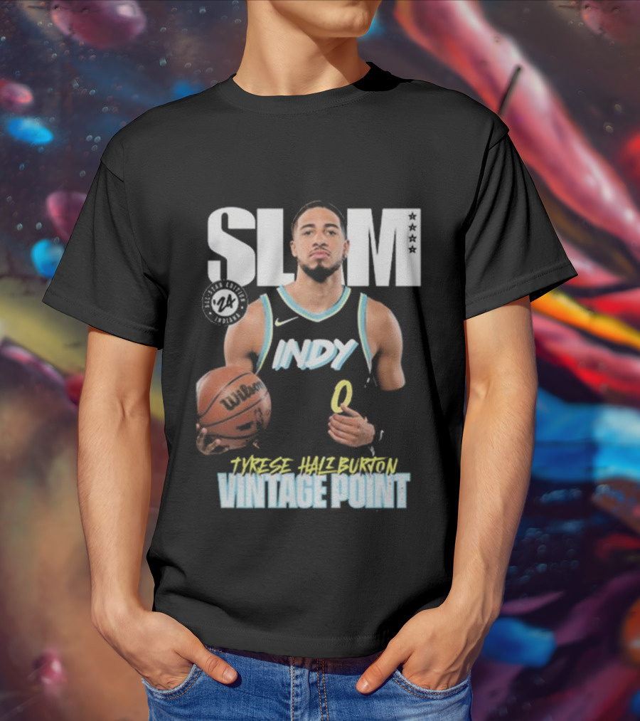 SLAM All-Star Vintage Point Tyrese Haliburton Indy Vol 4 T-Shirt