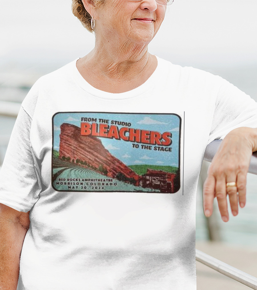 Bleachers From The Studio To The Stage Red Rocks Amphitheatre Morrison Colorado May 20 T-Shirt