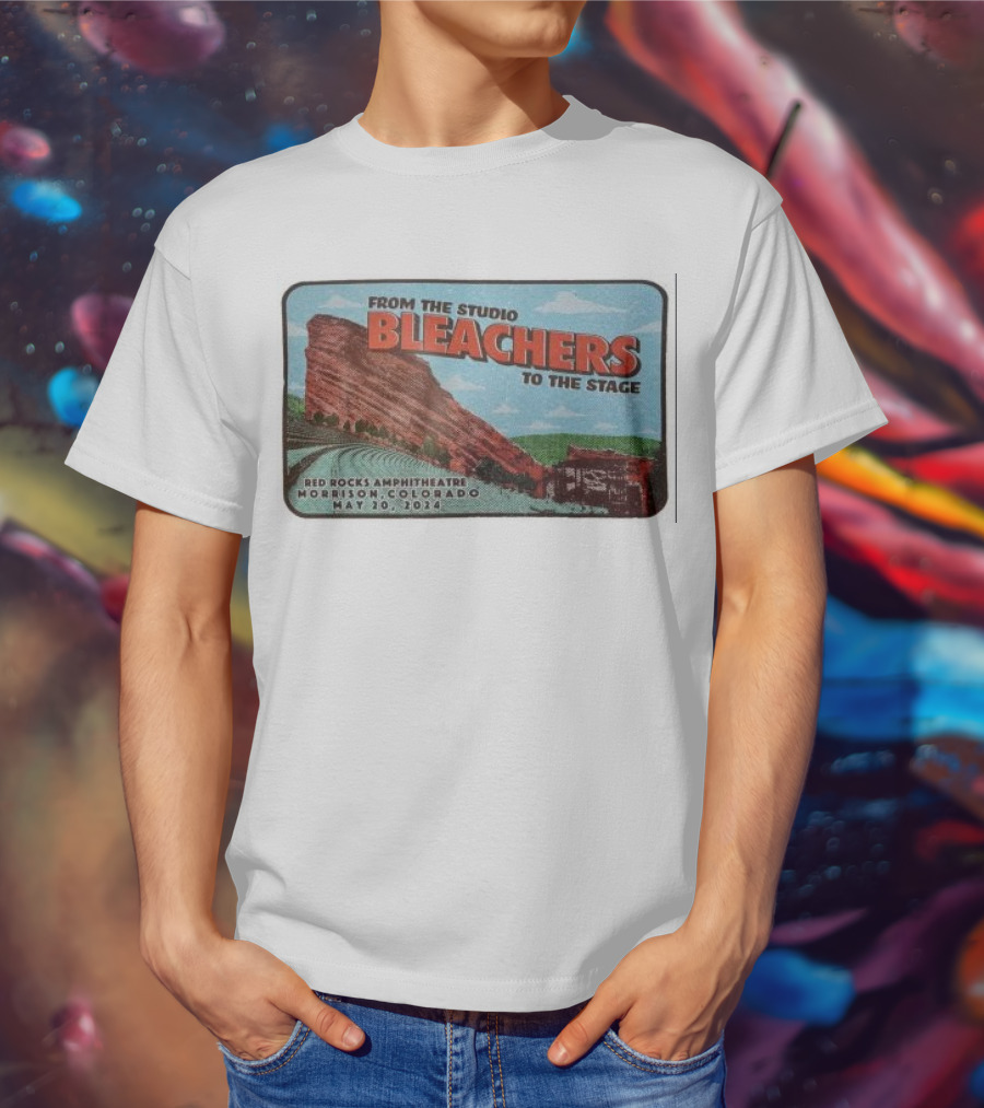 Bleachers From The Studio To The Stage Red Rocks Amphitheatre Morrison Colorado May 20 T-Shirt