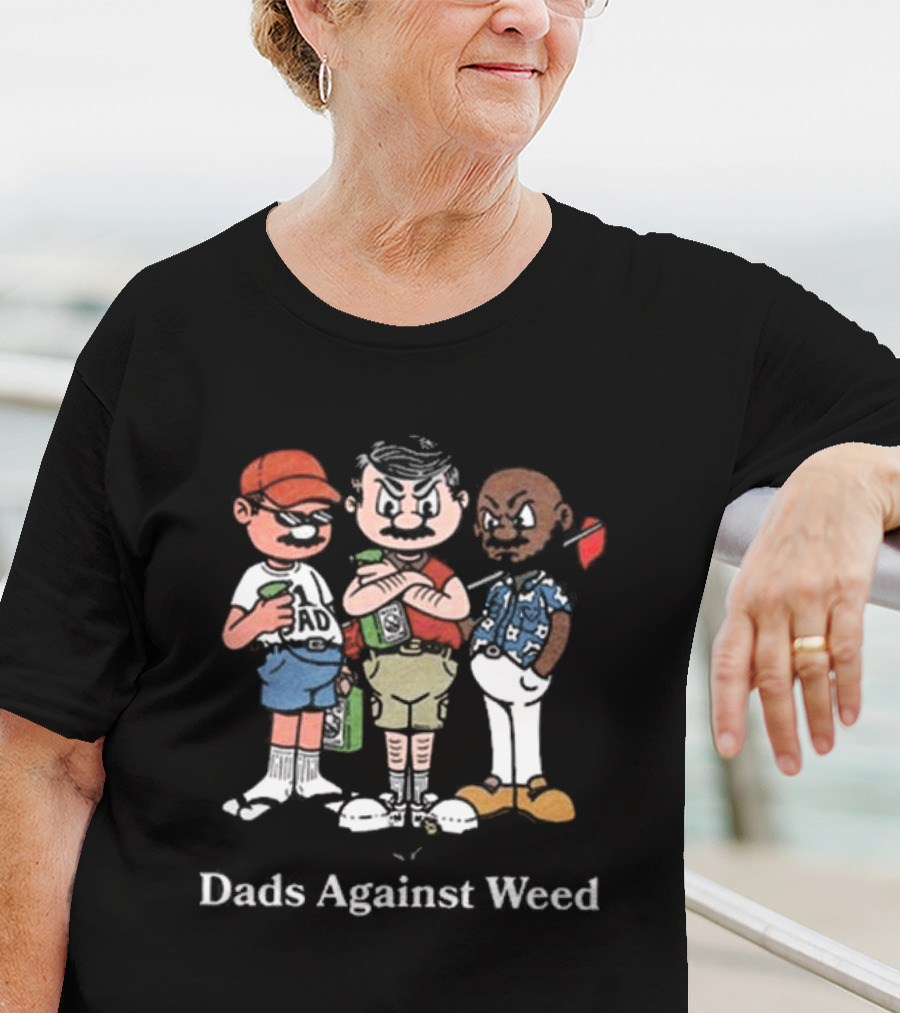 Dads Against Weed Cartoon Nostalgic Comic T-Shirt