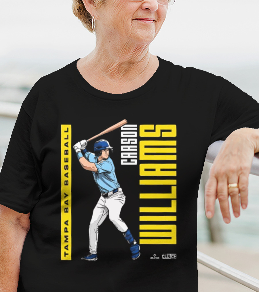 Carson Williams Tampa Bay Baseball Player Clutch Hitters T-Shirt