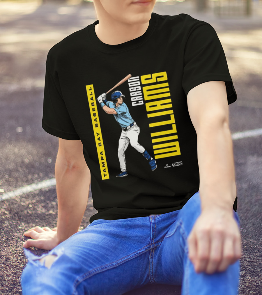 Carson Williams Tampa Bay Baseball Player Clutch Hitters T-Shirt