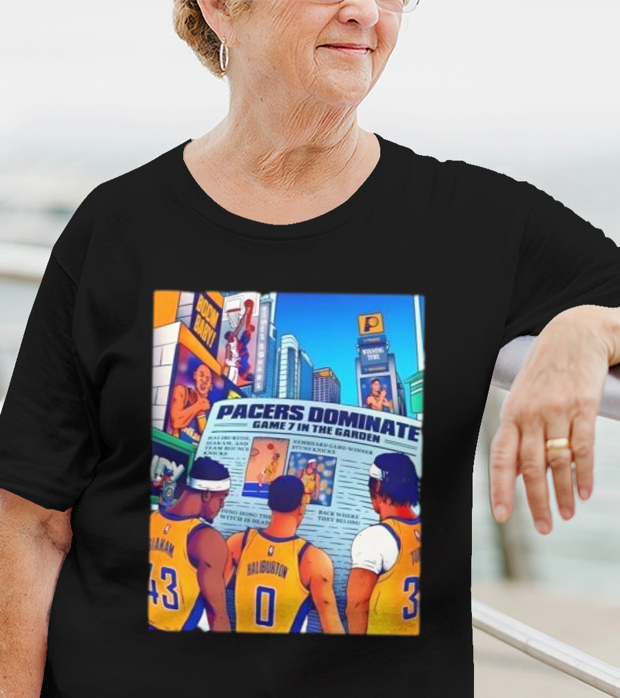 Pacers Dominate Game 7 In The Garden Broad Street Victory Highlights T-Shirt
