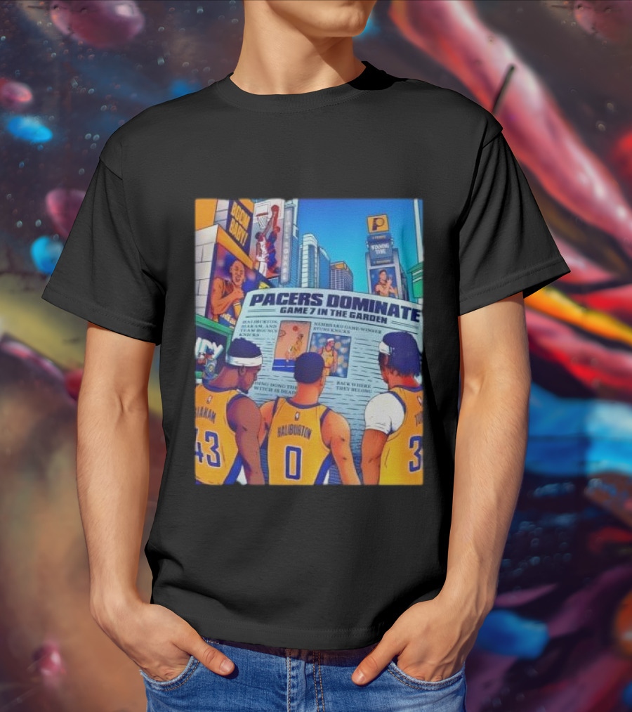 Pacers Dominate Game 7 In The Garden Broad Street Victory Highlights T-Shirt