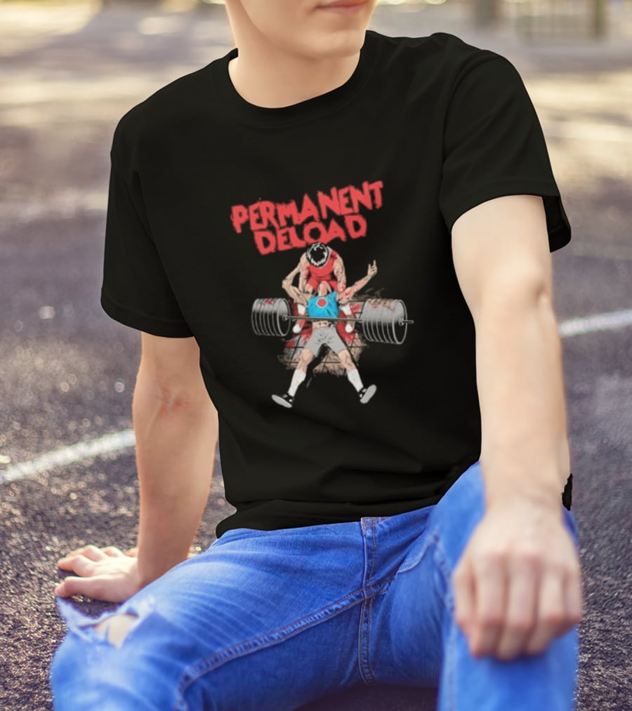 Raskol Permanent Deload Lifting Anime Manga T-Shirt