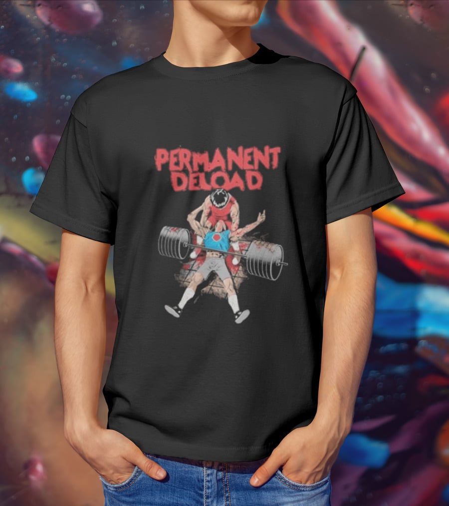 Raskol Permanent Deload Lifting Anime Manga T-Shirt