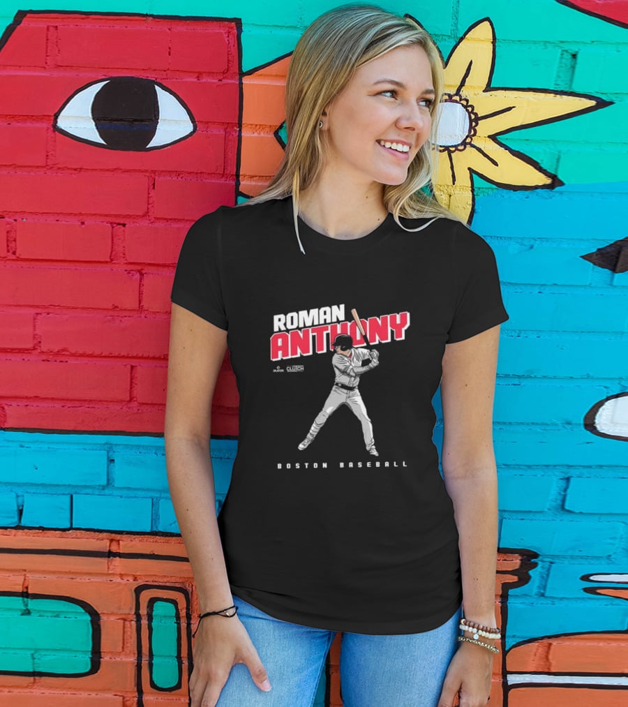 Roman Anthony Boston Baseball Player Artist Series Clutch Sports T-Shirt