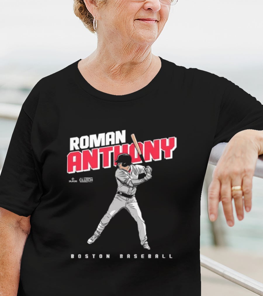 Roman Anthony Boston Baseball Player Artist Series Clutch Sports T-Shirt
