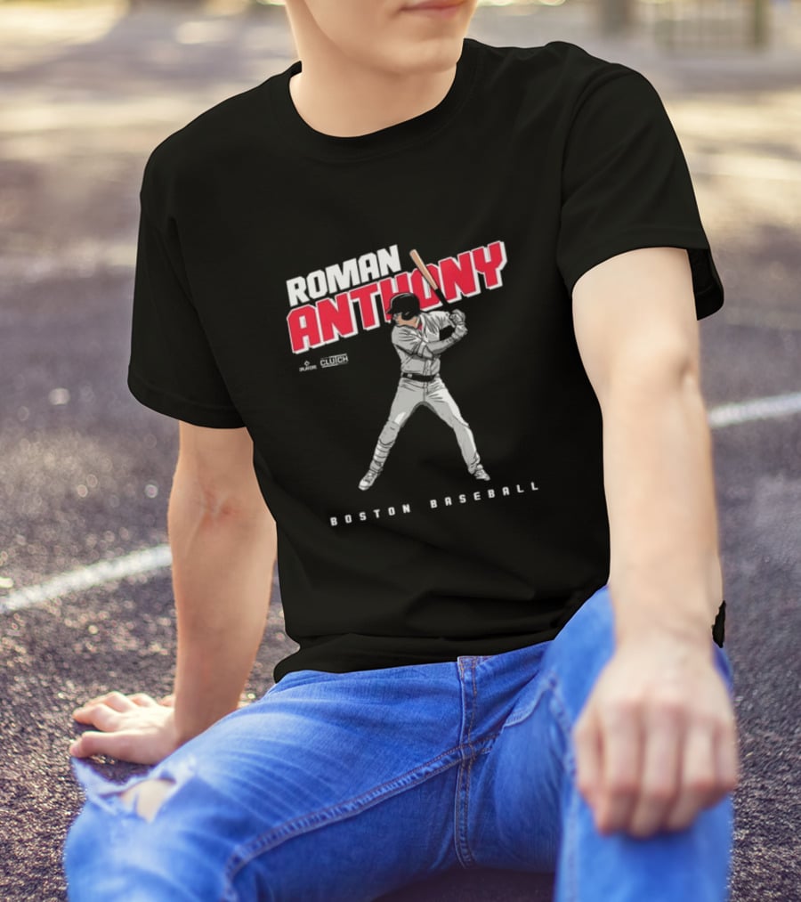 Roman Anthony Boston Baseball Player Artist Series Clutch Sports T-Shirt
