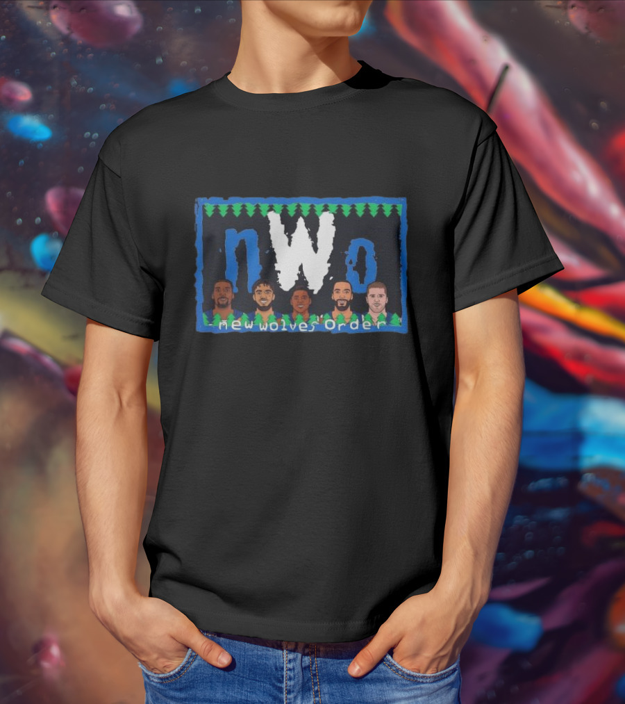 Basketball Players Minnesota New Wolves Order NWo T-Shirt