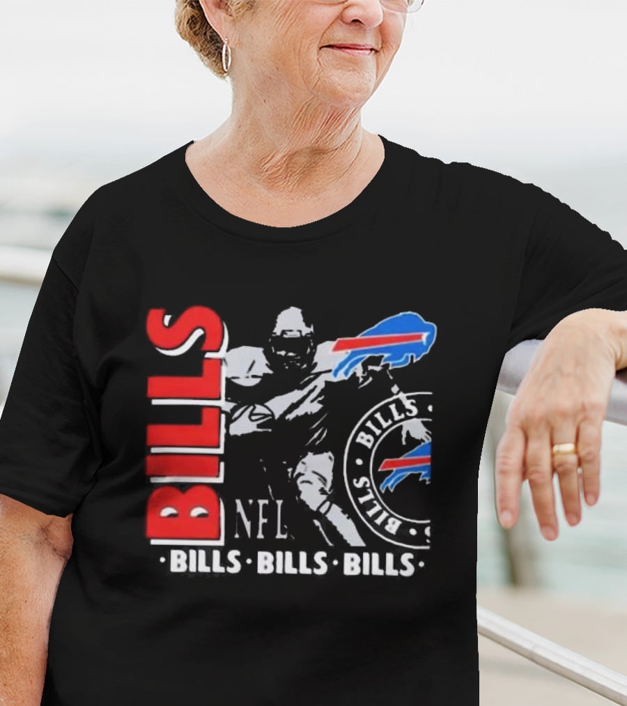 Buffalo Bills NFL Football Player Bills Bills Bills Logo T-Shirt