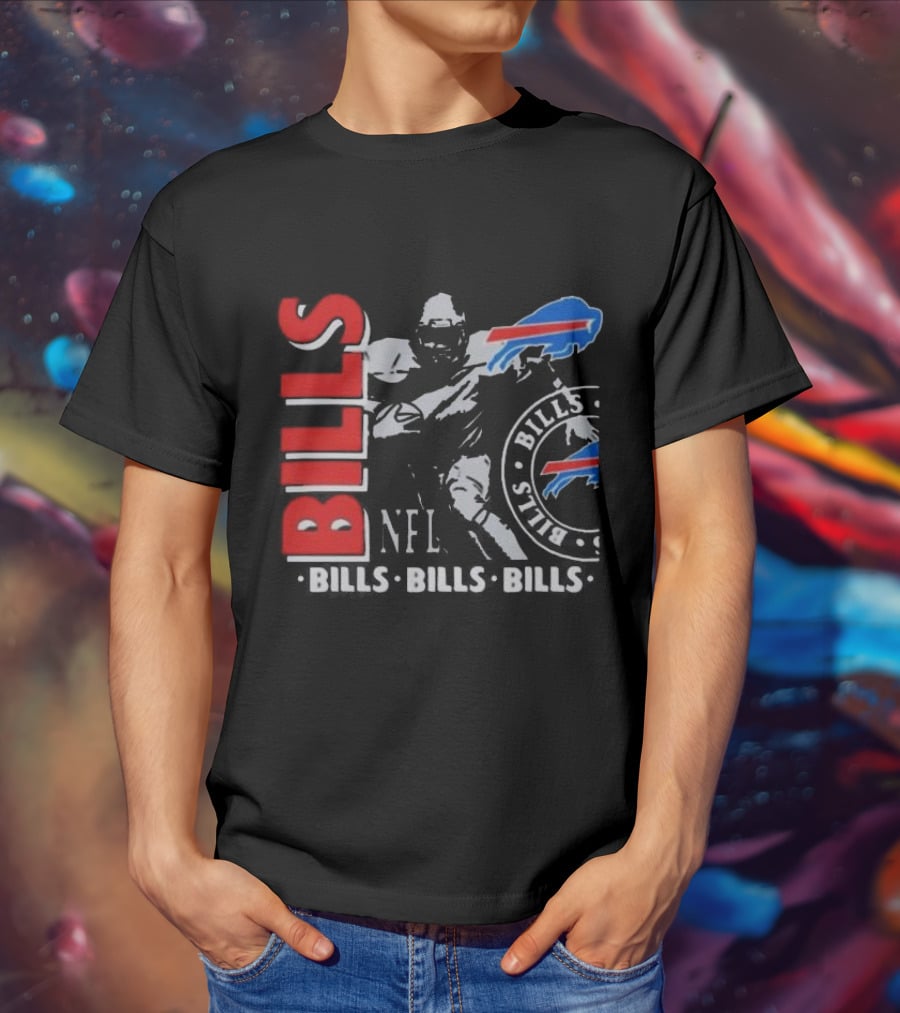 Buffalo Bills NFL Football Player Bills Bills Bills Logo T-Shirt