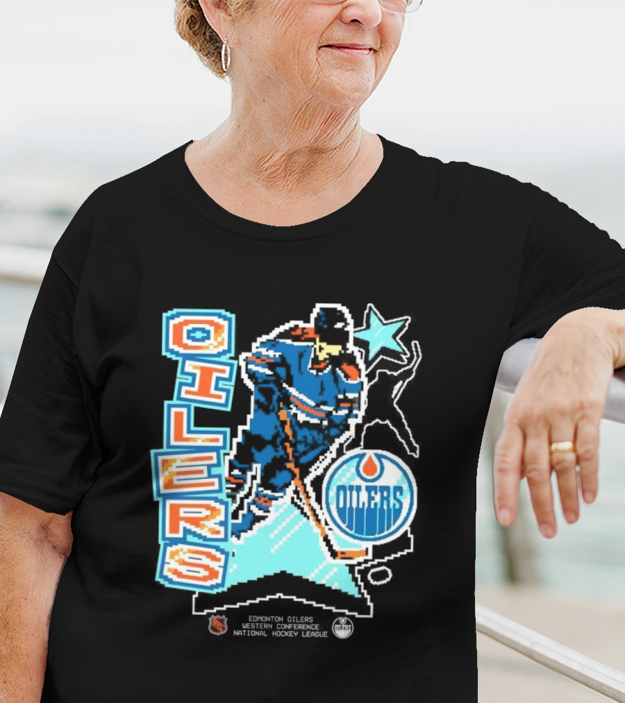 Edmonton Oilers Western Conference National Hockey League Player Retro T-Shirt