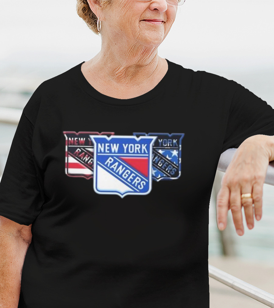 New York Rangers Logo Trio Fan Forever T-Shirt