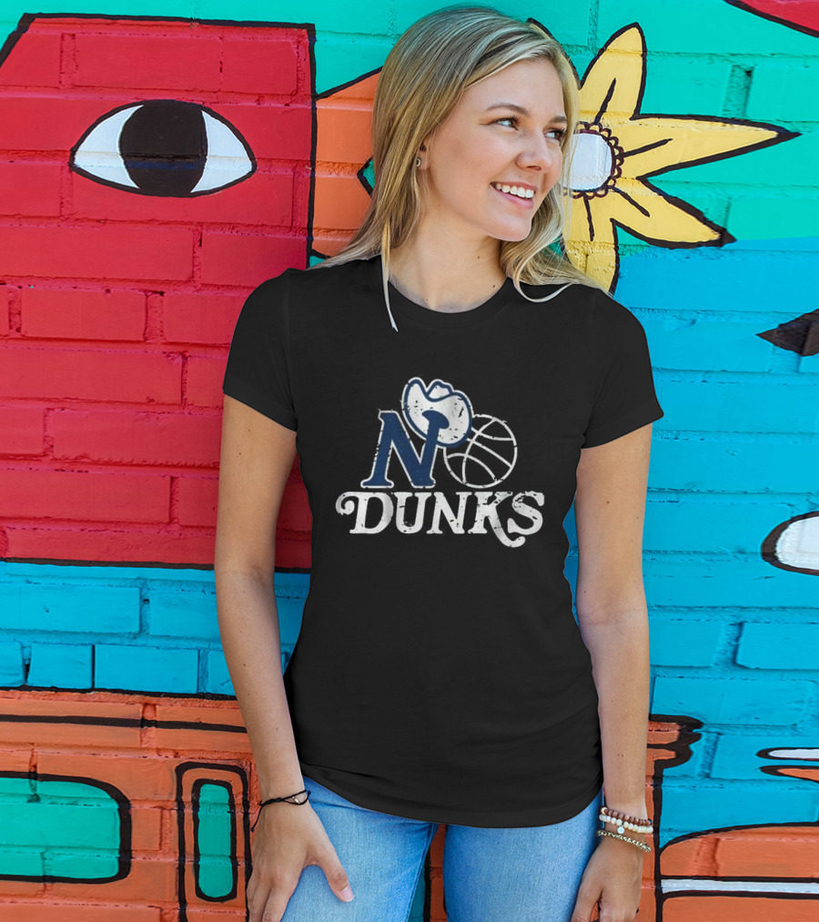 No Dunks Dallas Stars Basketball Cowboy Hat T-Shirt