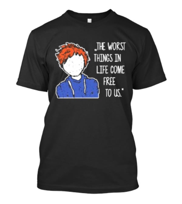 Ed Sheeran The Worst Things In Life Come Free To Us Sketch T-Shirt