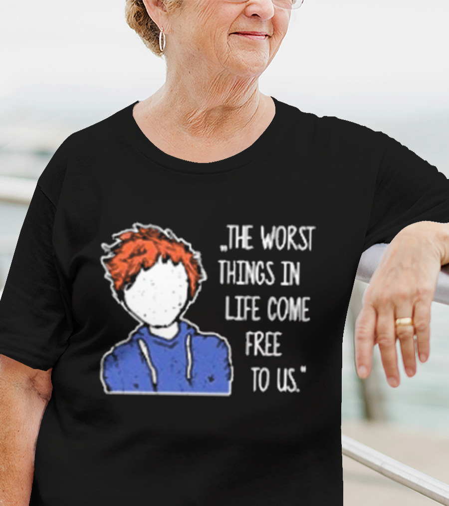 Ed Sheeran The Worst Things In Life Come Free To Us Sketch T-Shirt