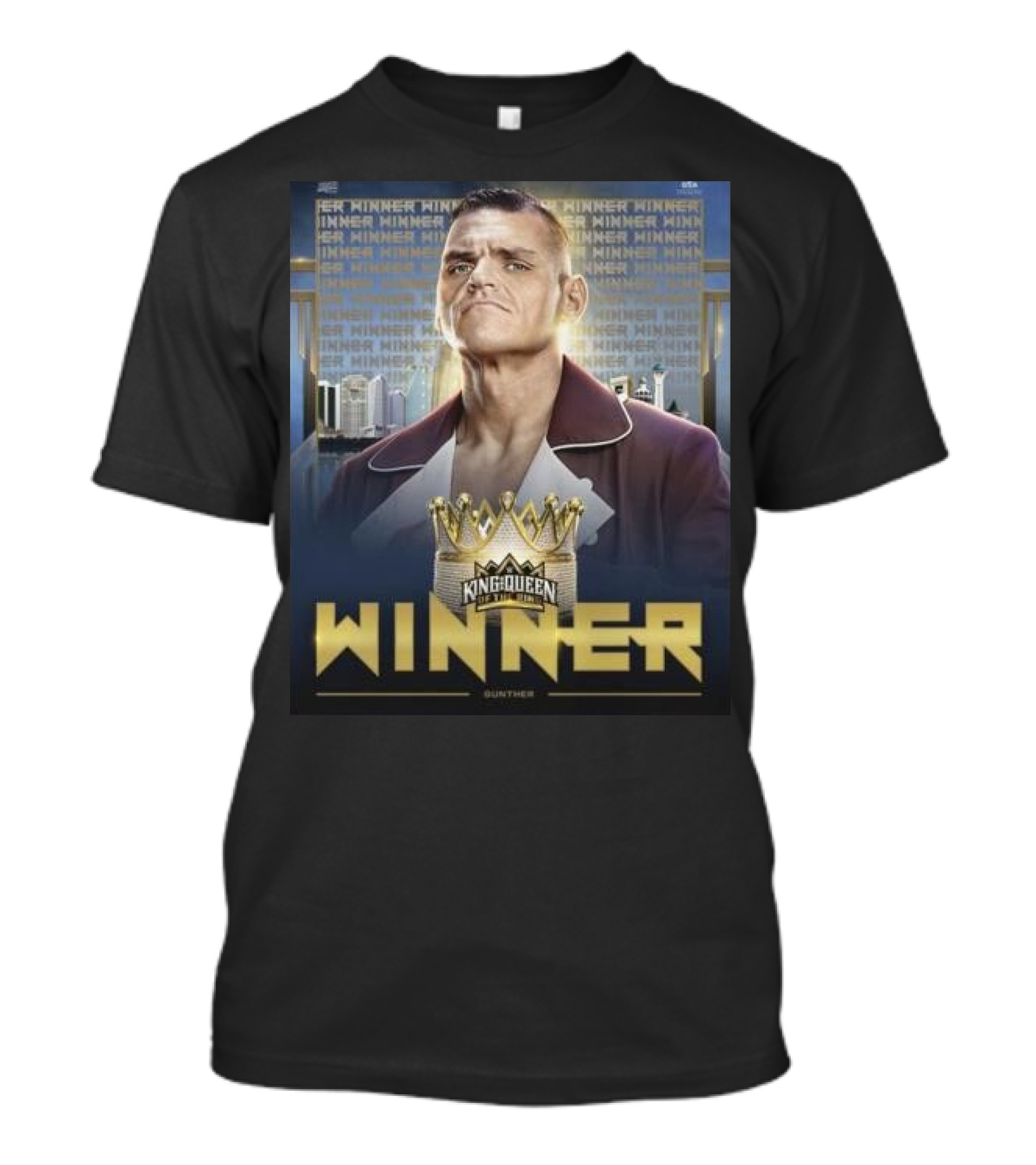 Gunther WWE King And Queen Of The Ring Winner Crown Champion T-Shirt