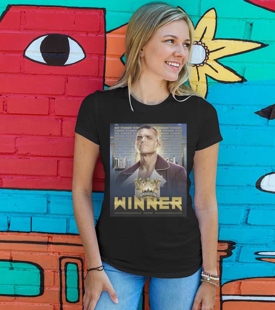 Gunther WWE King And Queen Of The Ring Winner Crown Champion T-Shirt