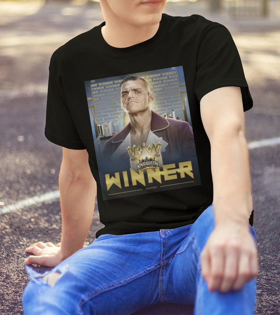 Gunther WWE King And Queen Of The Ring Winner Crown Champion T-Shirt