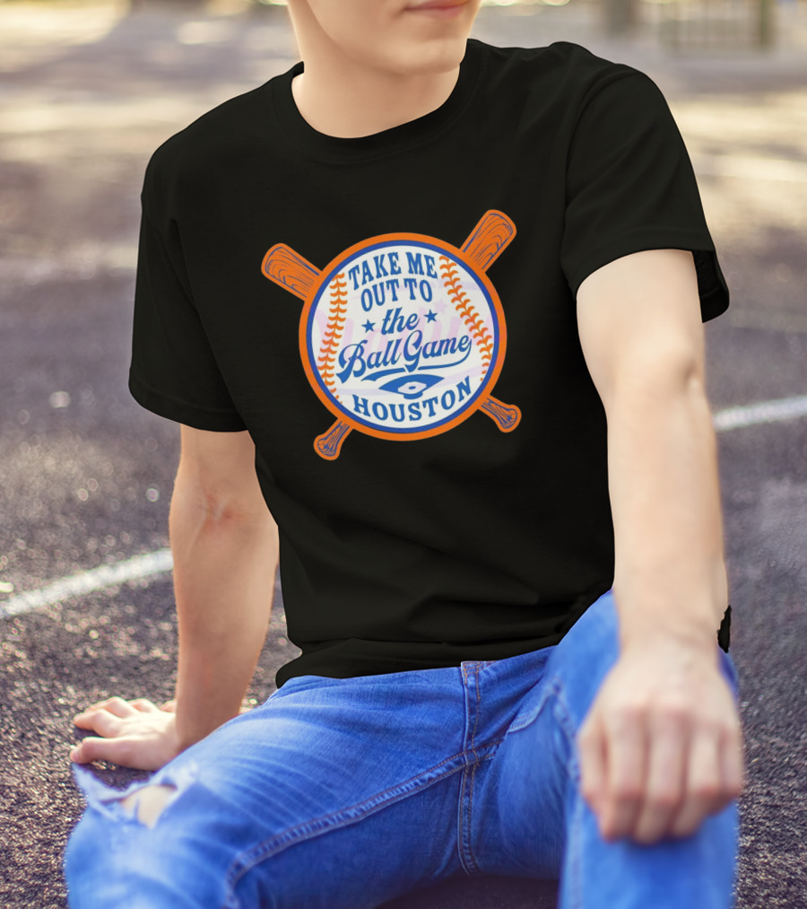 Take Me Out To The Ball Game Houston Astros T-Shirt