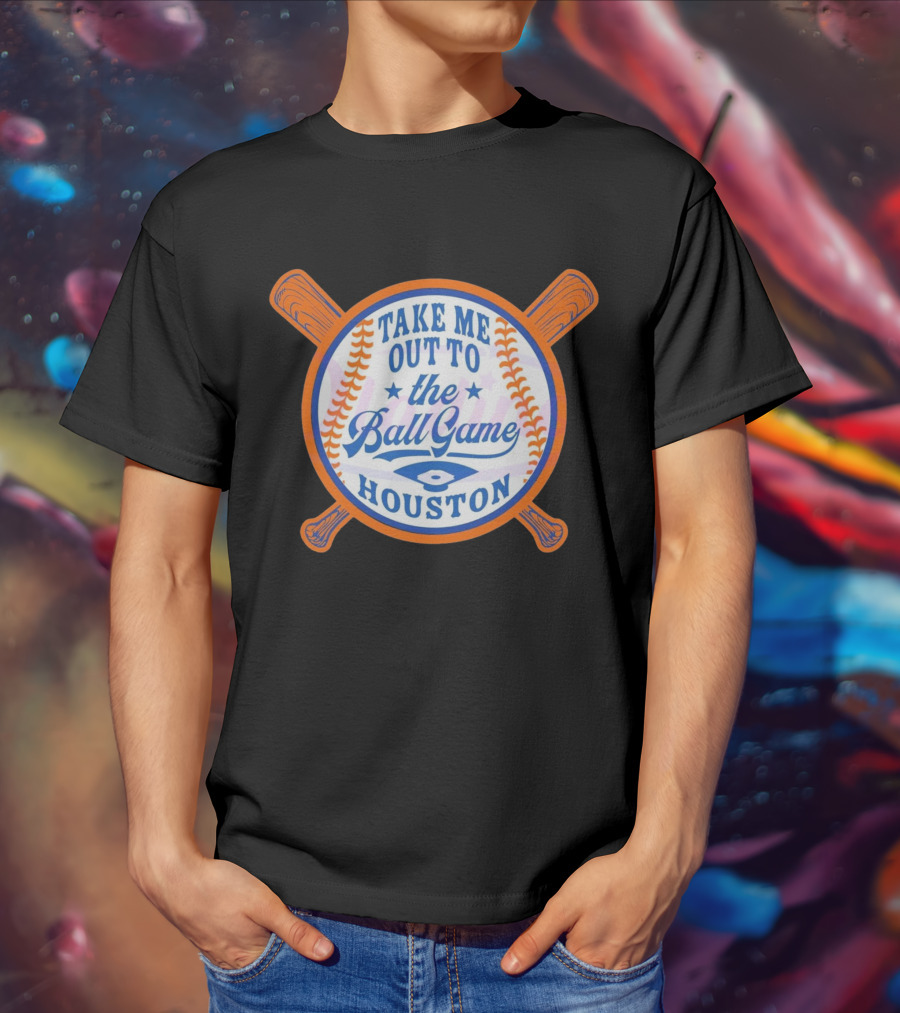 Take Me Out To The Ball Game Houston Astros T-Shirt