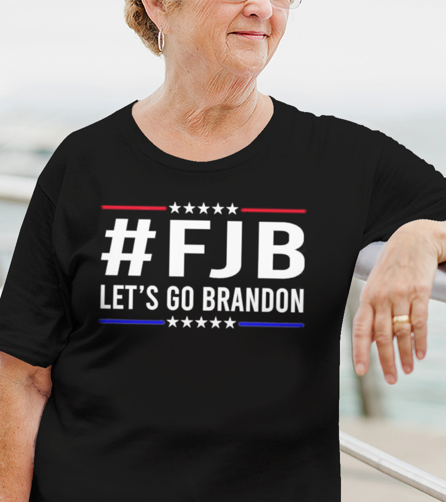 FJB Let’s Go Brandon Stars Red Blue Stripes T-Shirt