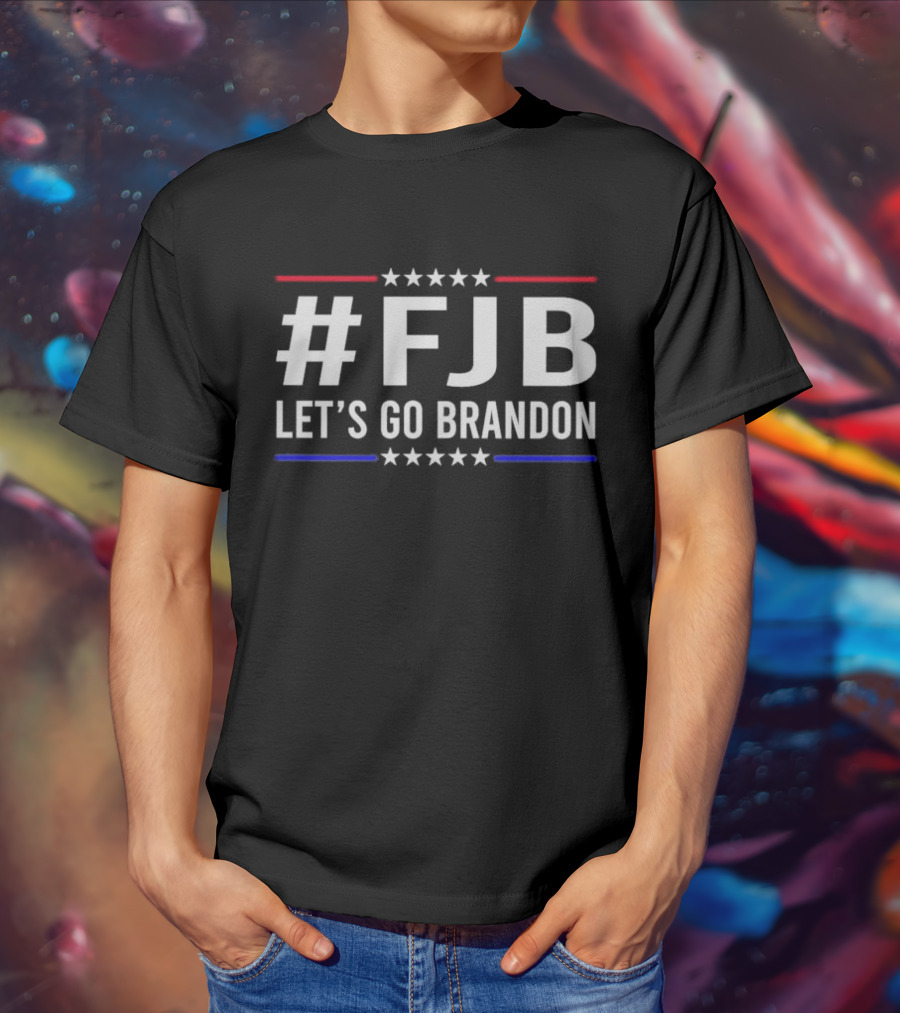 FJB Let’s Go Brandon Stars Red Blue Stripes T-Shirt
