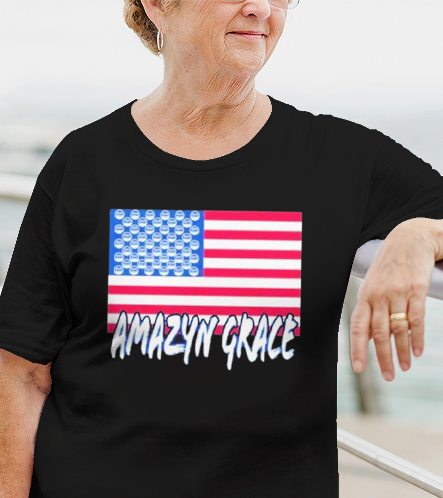 America Flag Amazyn Grace Pepsi Cap Stars T-Shirt