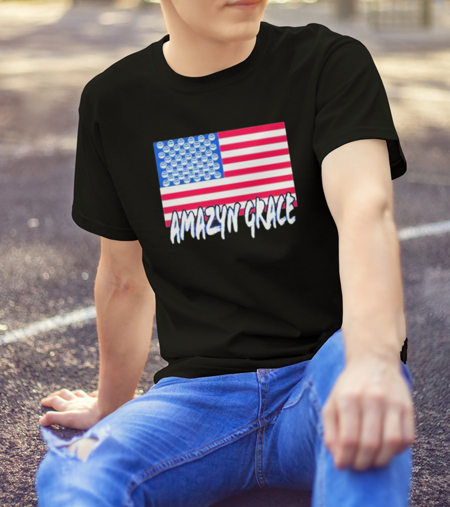 America Flag Amazyn Grace Pepsi Cap Stars T-Shirt