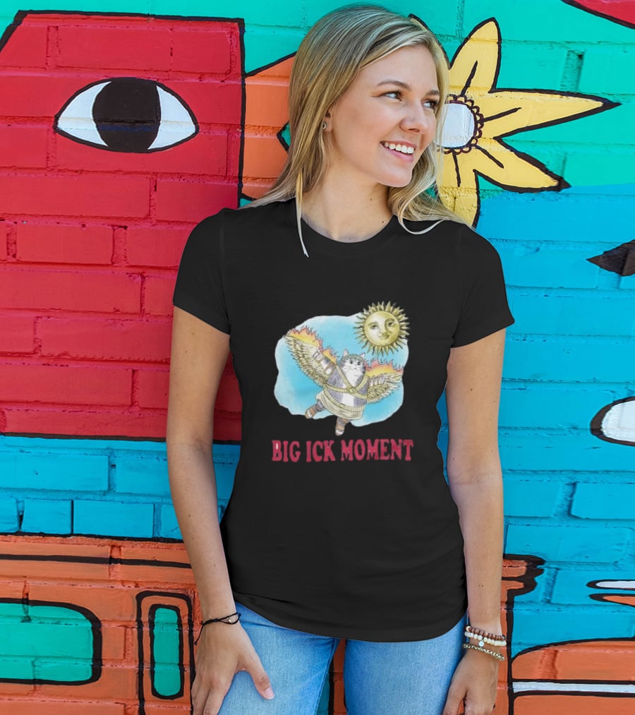 Big Ick Moment Cat With Wings And Sun T-Shirt