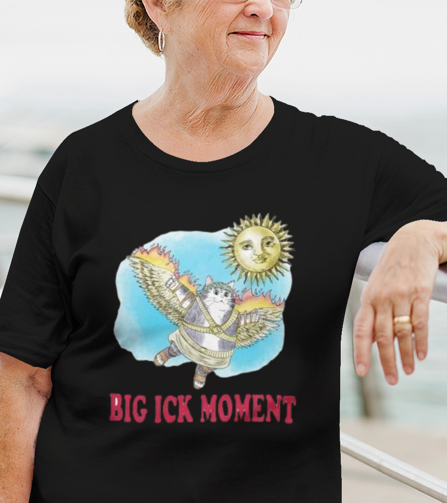 Big Ick Moment Cat With Wings And Sun T-Shirt