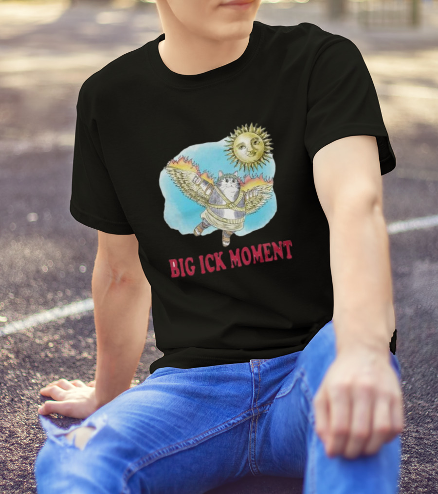 Big Ick Moment Cat With Wings And Sun T-Shirt