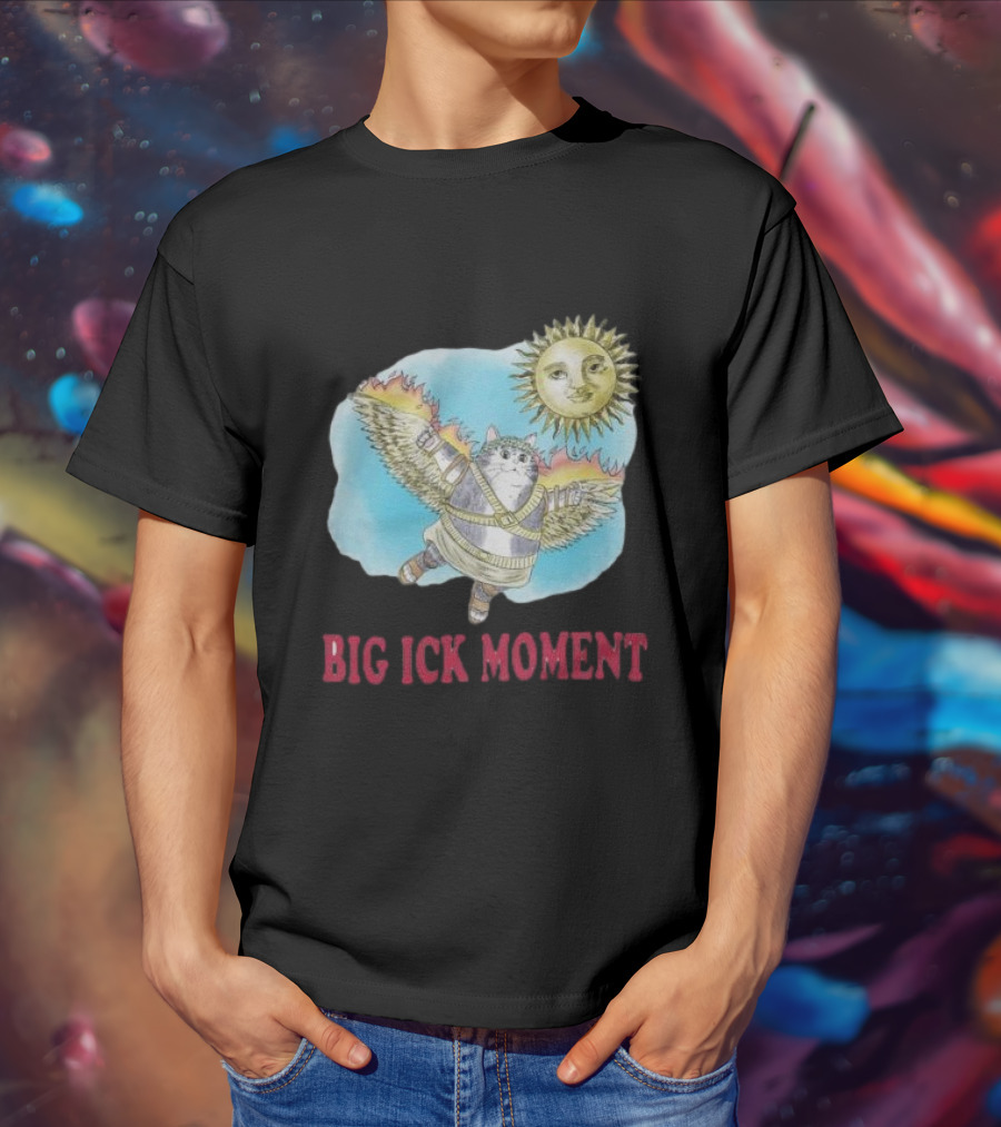 Big Ick Moment Cat With Wings And Sun T-Shirt