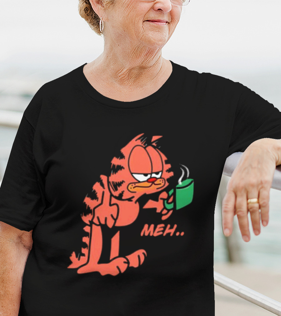 Garfield Meh Coffee Mug Mondays T-Shirt