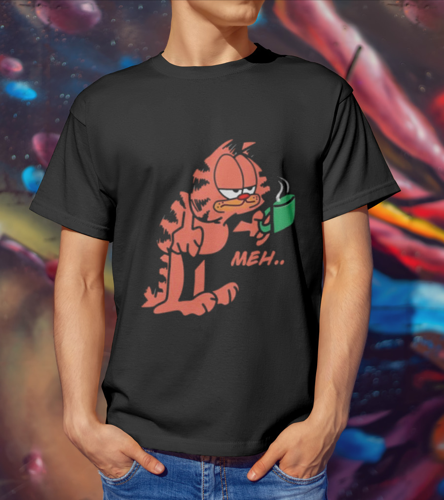 Garfield Meh Coffee Mug Mondays T-Shirt