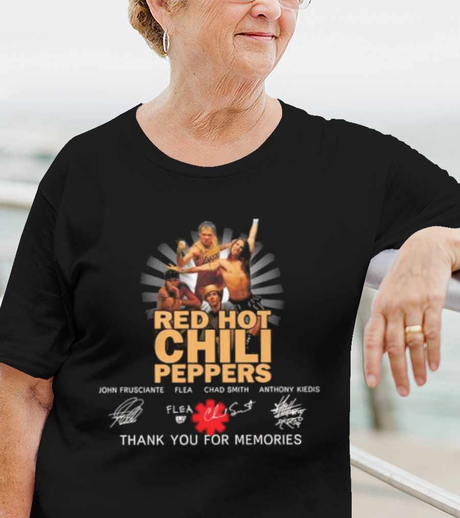 Red Hot Chili Peppers Thank You For Memories John Frusciante Flea Chad Smith Anthony Kiedis T-Shirt