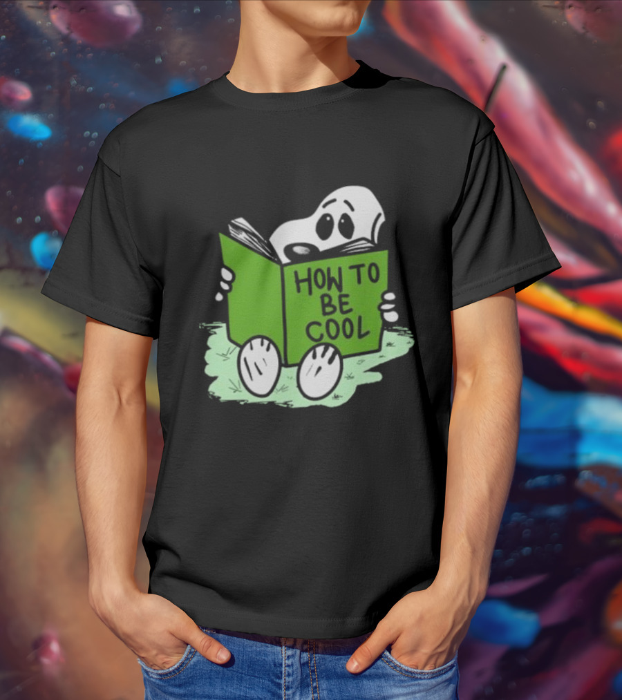 Snoopy Reading How To Be Cool Book Peanuts Comic Strip T-Shirt