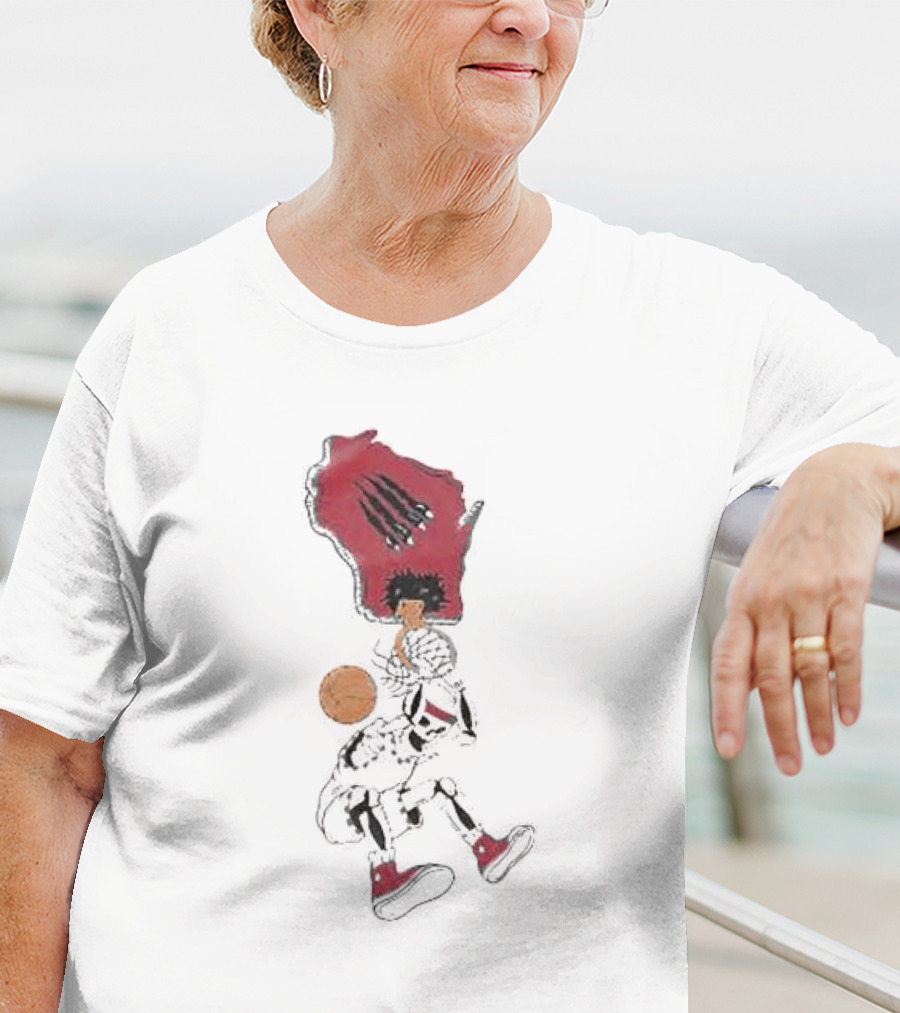 W Skeleton Dunk Basketball Barstool Summer Slam Dunk Essentials T-Shirt