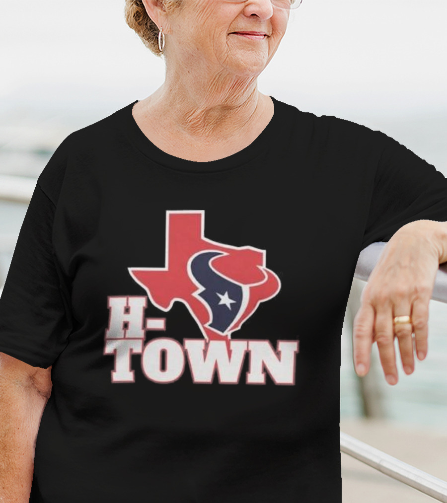 H-Town Texas Silhouette Houston Texans Star T-Shirt