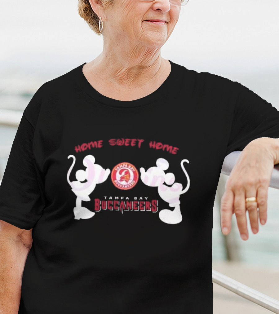 Home Sweet Home Mickey Minnie Tampa Bay Buccaneers T-Shirt