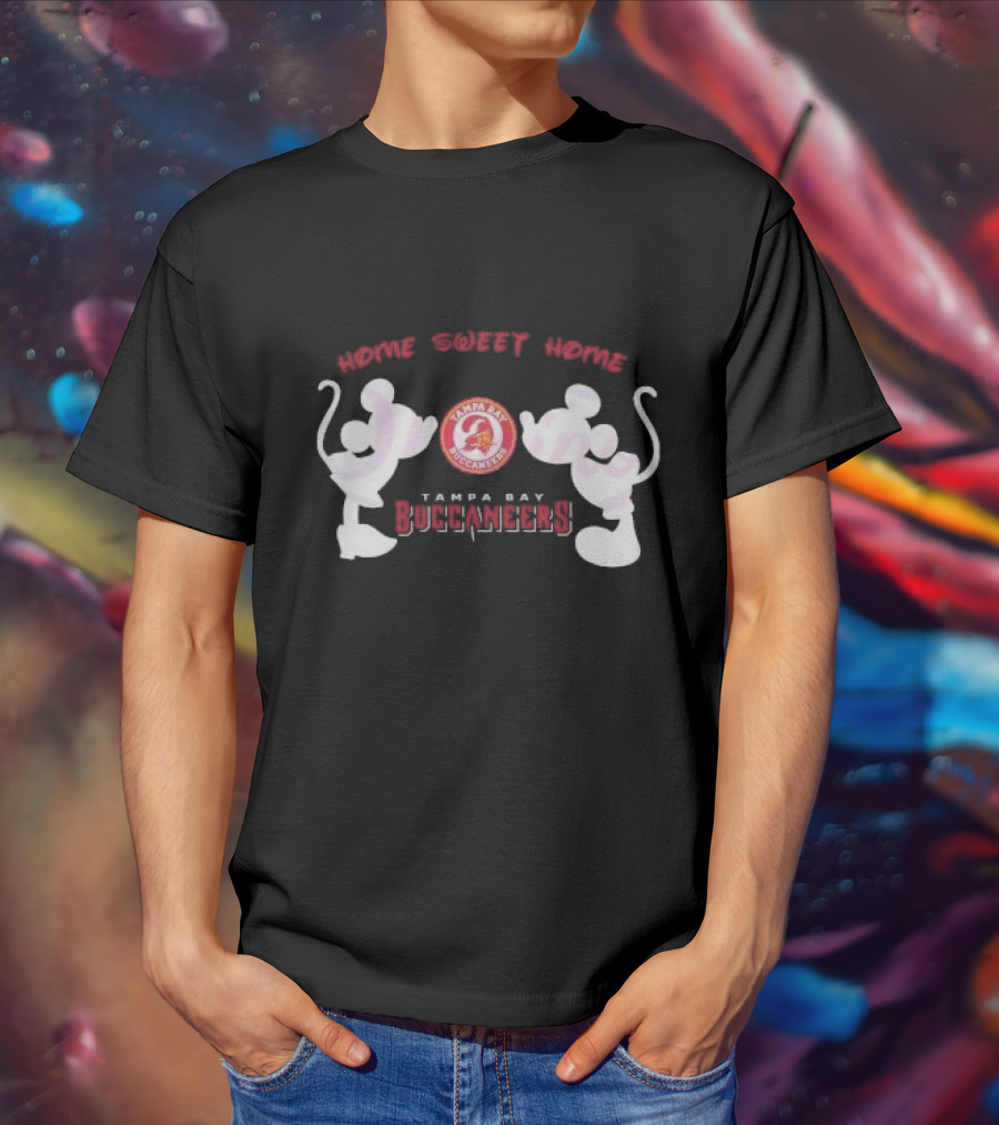 Home Sweet Home Mickey Minnie Tampa Bay Buccaneers T-Shirt