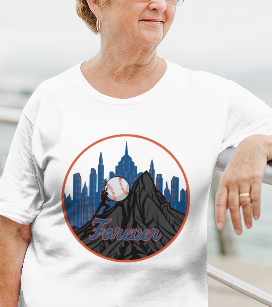 Forever New York Mets City Baseball Skyline T-Shirt