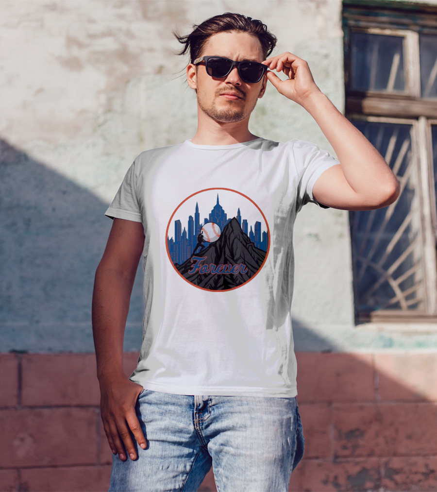 Forever New York Mets City Baseball Skyline T-Shirt